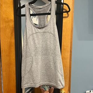 lululemon athletica Heather Gray Racerback Tank